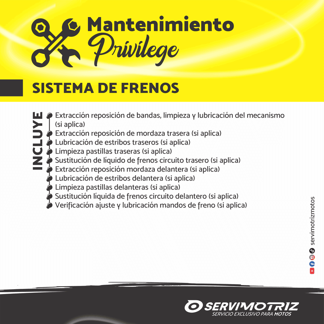Mantenimiento Privilege — pieza oficial 3