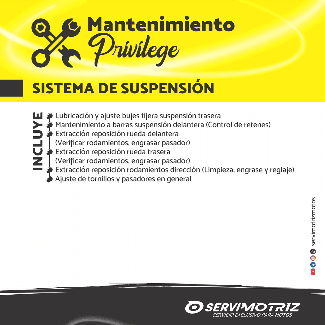 Mantenimiento Privilege — pieza oficial 4