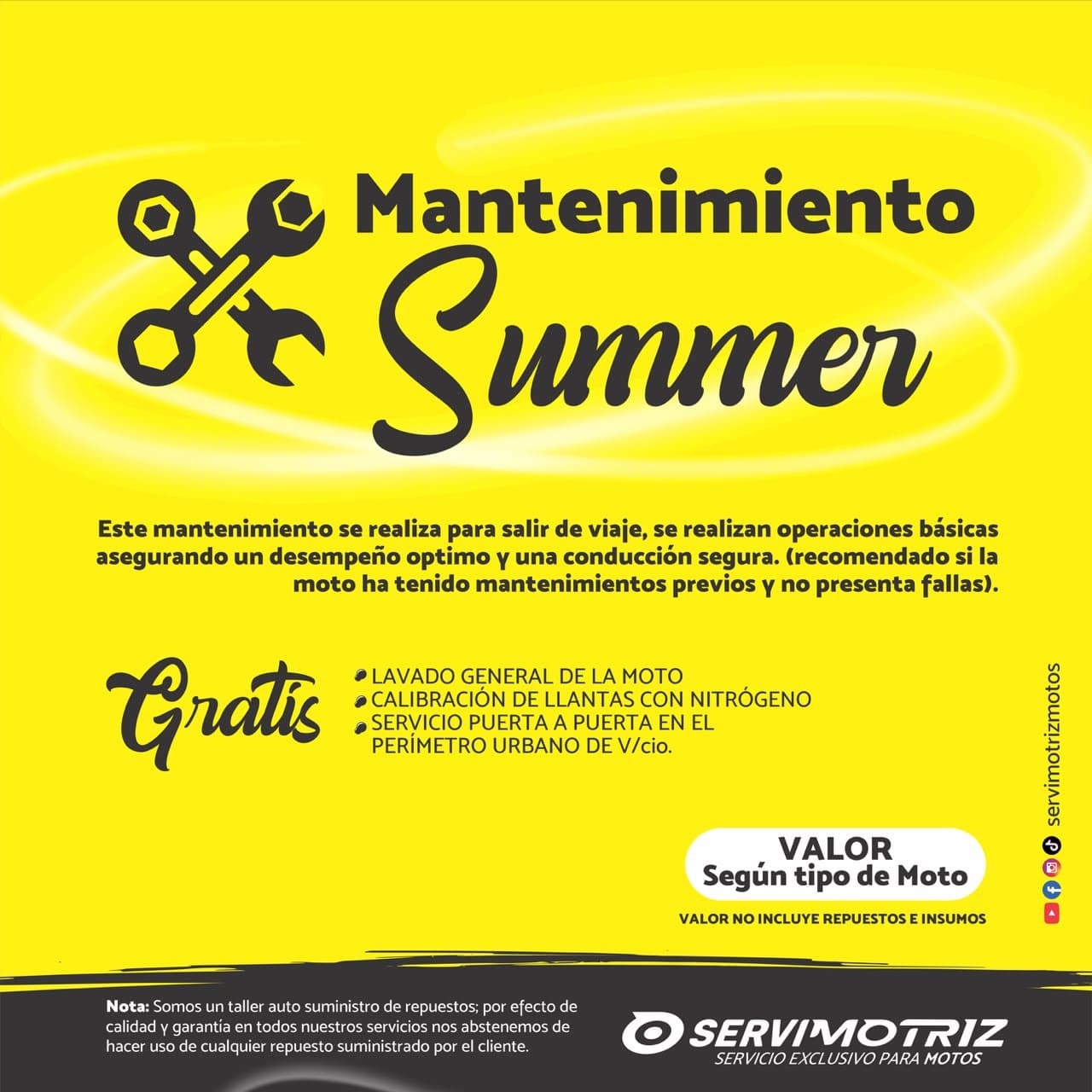Mantenimiento Summer — pieza 1