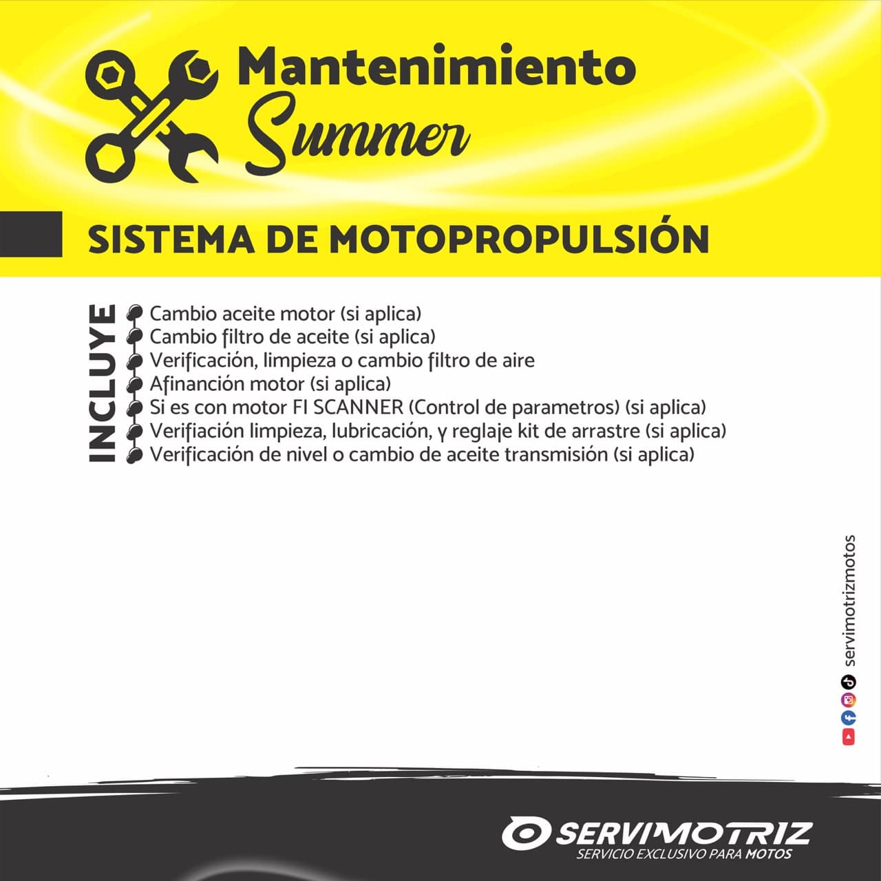 Mantenimiento Summer — pieza 4